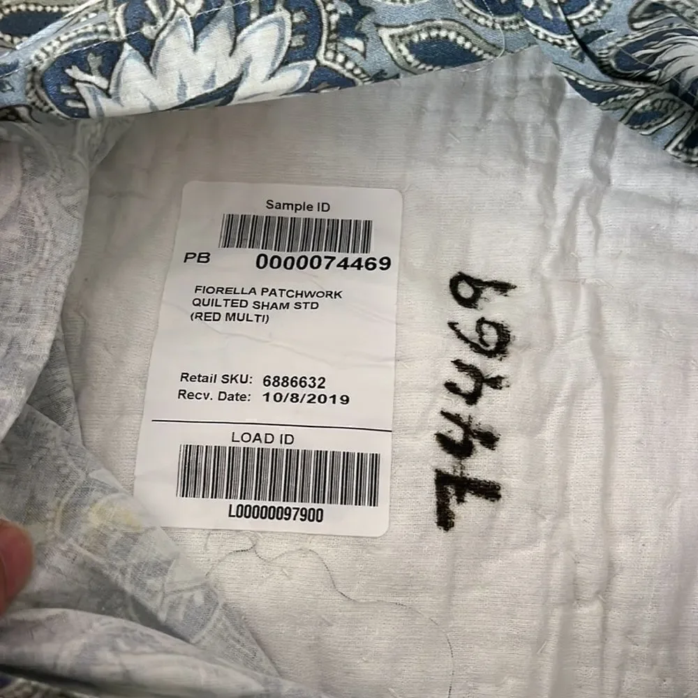 Pottery Barn Florrella Patchwork Quilted sham